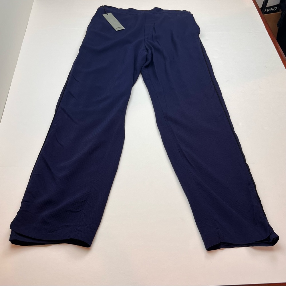 Baldwin Kansas City Louisa Pull On Pant Womens Size Medium Navy Blue‎ Preppy NEW